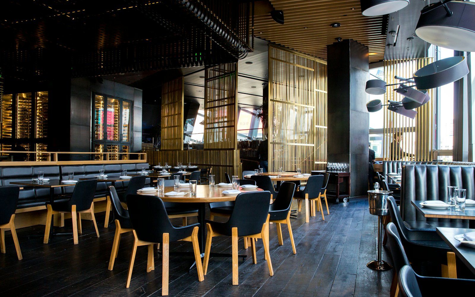 A restaurant dining room interior