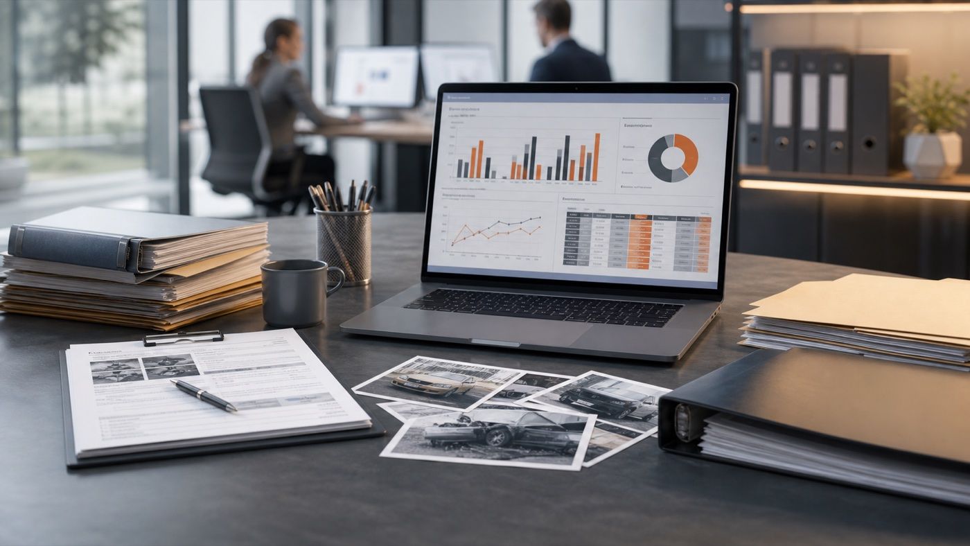 Carrier claims operation with claim files and dashboards