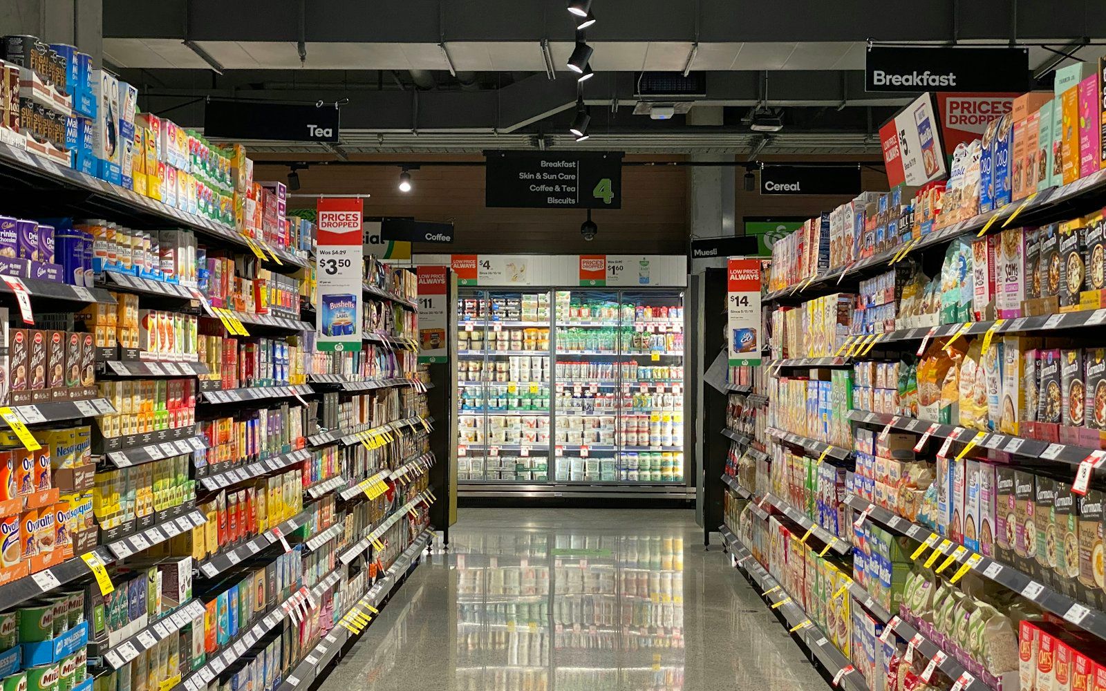 A retail store aisle